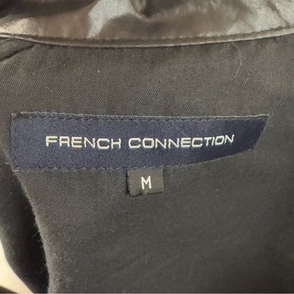 🖤 FRENCH CONNECTION Faux Leather Raincoat ☔ Size: M (fits oversized) - Picture 6 of 8